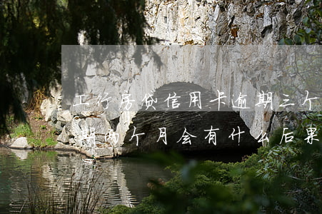 工行房贷信用卡逾期三个月(工商银行房贷逾期两个月会有什么后果)