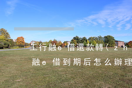 工行融e借還款轉(zhuǎn)逾期(工行融e借到期后怎么辦理延期)