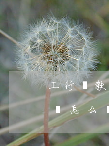 工行貸款有逾期記錄(銀行貸款有逾期不良記錄怎么辦)