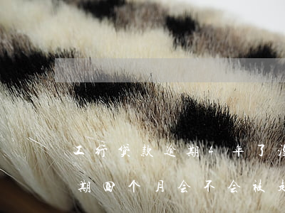 工行贷款逾期4年了没起诉 工商银行贷款逾期四个月会不会被起诉