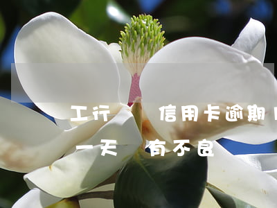 工行車貸信用卡逾期1天(工商銀行車貸逾期一天會有不良記錄嗎)