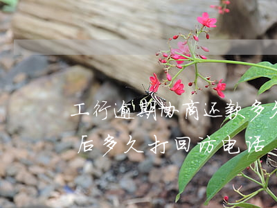 工行逾期协商还款多久去面签(工商银行面签后多久打回访电话)