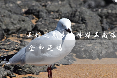 工行逾期多久降额 工商银行降额了,下个月要全部还吗