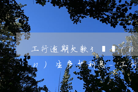 工行逾期欠款3萬會(huì)產(chǎn)生多少利息-工行逾期欠款3萬會(huì)產(chǎn)生多少利息呢