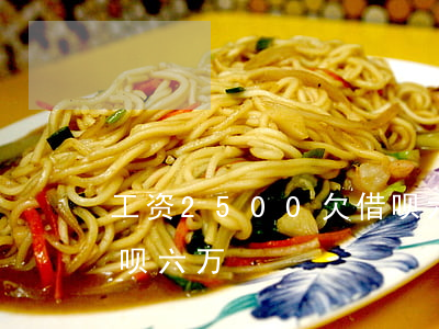 工资2500欠借呗六万(工资2500欠借呗六万)