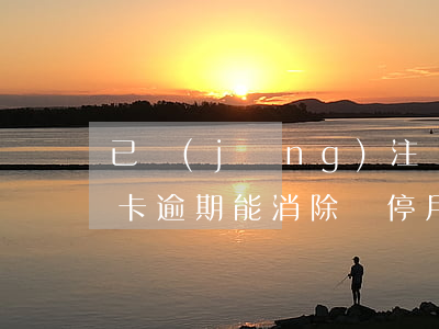 已經(jīng)注銷(xiāo)的信用卡逾期能消除嗎(停用的信用卡逾期還完了應(yīng)該注銷(xiāo)嗎)