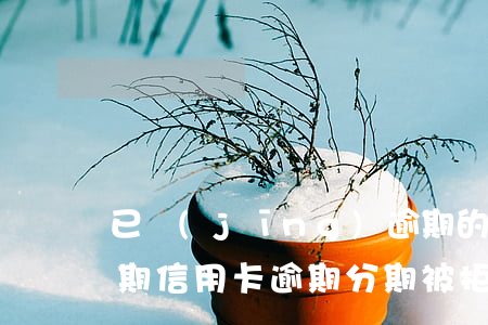 已經(jīng)逾期的信用卡如何辦理分期（信用卡逾期分期被拒）