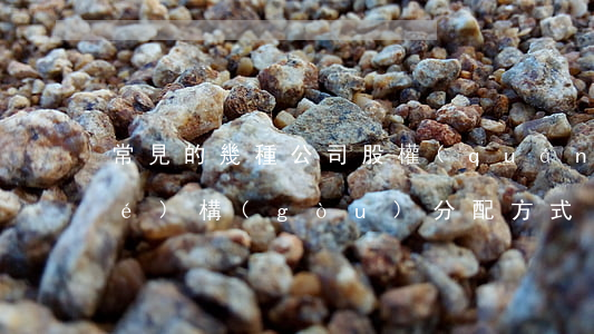 常見的幾種公司股權(quán)結(jié)構(gòu)分配方式