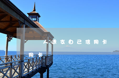 幫別人透支自己信用卡嗎(幫別人透支自己信用卡嗎)