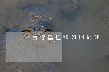 平台停息挂账如何处理