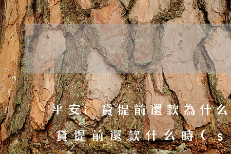 平安i貸提前還款為什么還不上了-平安i貸提前還款什么時(shí)候能處理完