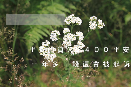 平安i貸欠5400(平安i貸欠了四千多有一年多沒錢還會被起訴嗎)