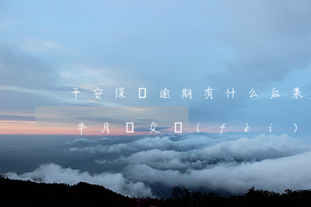 平安保險逾期有什么后果(平安保險逾期一個半月沒交費(fèi),還可以退保嗎)