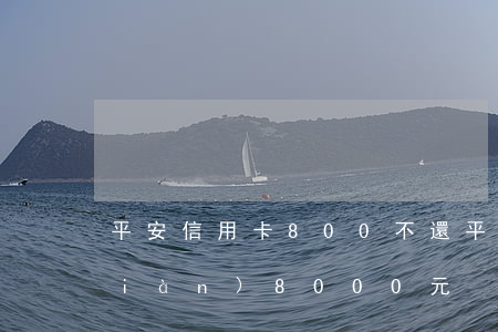 平安信用卡800不還(平安信用卡返現(xiàn)8000元)