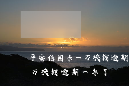 平安信用卡一万块钱逾期一年 平安信用卡一万块钱逾期一年了