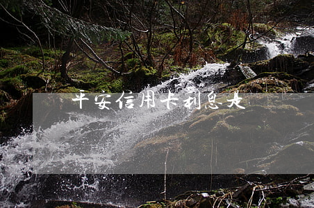 平安信用卡利息是萬幾