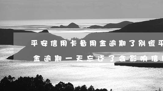 平安信用卡备用金逾期了别慌 平安银行备用金逾期一天忘还了会影响信用吗?