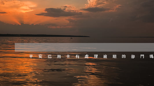 平安信用卡有處理逾期的部門嗎