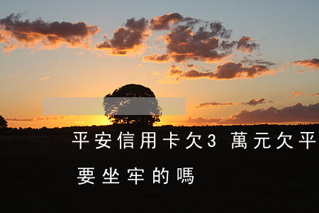平安信用卡欠3萬元(欠平安信用卡兩萬元是要坐牢的嗎)