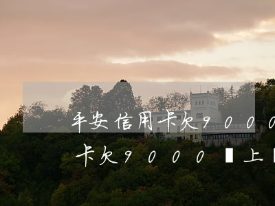 平安信用卡欠9000會上門嗎-平安信用卡欠9000會上門嗎是真的嗎