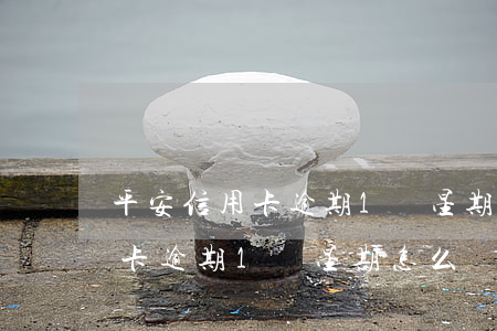 平安信用卡逾期1個星期怎么辦-平安信用卡逾期1個星期怎么辦理
