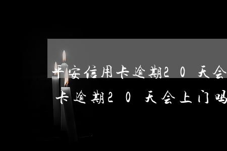 平安信用卡逾期20天会上门吗-平安信用卡逾期20天会上门吗怎么办
