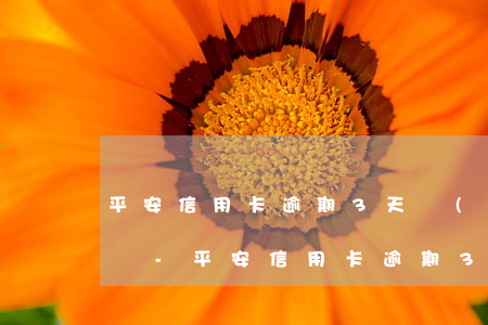 平安信用卡逾期3天會(huì)影響征信嗎-平安信用卡逾期3天會(huì)影響征信嗎怎么辦