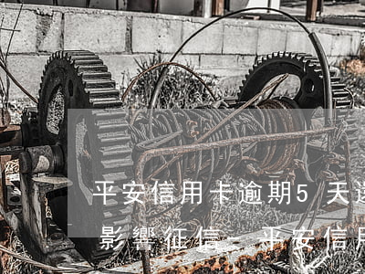 平安信用卡逾期5天還款是否會(huì)影響征信-平安信用卡逾期5天還款是否會(huì)影響征信記錄