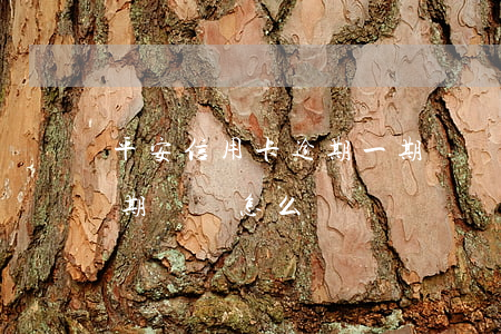 平安信用卡逾期一期賬單(平安信用卡逾期一期賬單怎么還)