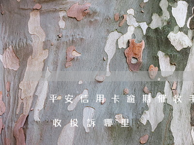 平安信用卡逾期催收手段(平安信用卡暴力催收投訴哪里)