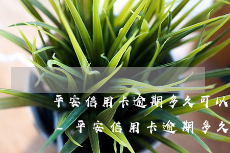 平安信用卡逾期多久可以恢復(fù)誠信-平安信用卡逾期多久可以恢復(fù)誠信額度