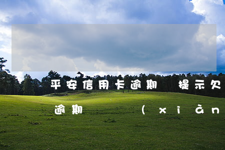 平安信用卡逾期沒提示(欠平安信用卡一萬多逾期沒還現(xiàn)在說要起訴我了沒事嗎)