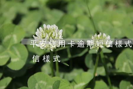 平安信用卡逾期短信樣式(平安信用卡逾期短信樣式)