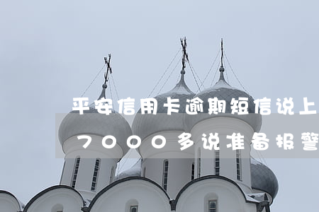 平安信用卡逾期短信说上网逃(欠平安信用卡7000多,说准备报警立案要坐牢)