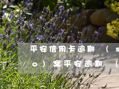 平安信用卡逾期說(shuō)要報(bào)案(平安逾期說(shuō)報(bào)公安是真的嗎)