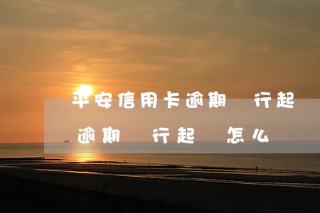 平安信用卡逾期銀行起訴怎么辦(平安信用卡逾期銀行起訴怎么辦)