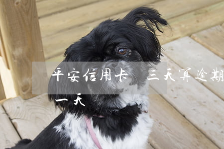 平安信用卡遲三天算逾期嗎(平安信用卡 逾期一天)