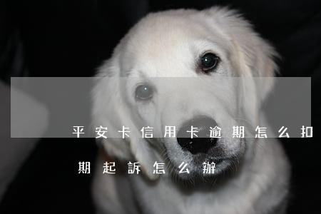 平安卡信用卡逾期怎么扣(平安銀行信用卡逾期起訴怎么辦)