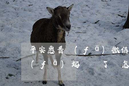 平安惠普發(fā)微信說起訴(平安普惠發(fā)起訴訟了會怎么樣)