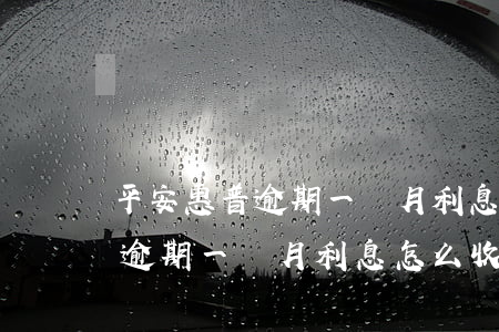 平安惠普逾期一個月利息怎么收-平安惠普逾期一個月利息怎么收回