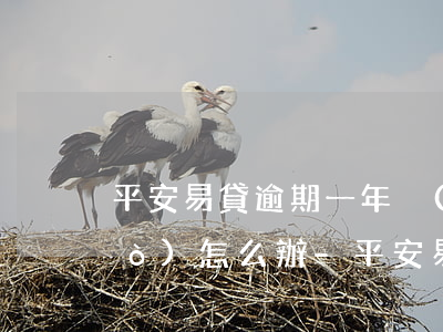 平安易貸逾期一年沒(méi)還過(guò)怎么辦-平安易貸逾期一年沒(méi)還過(guò)怎么辦啊