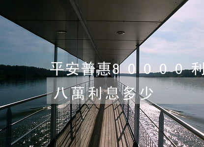 平安普惠80000利息多少（平安普惠借了八萬利息多少）