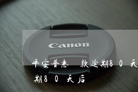 平安普惠貸款逾期80天后(平安普惠貸款逾期80天后)