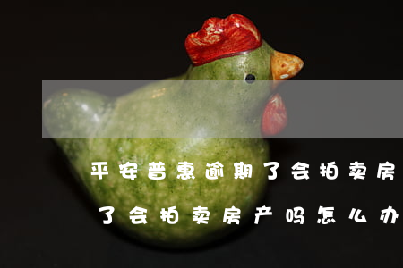 平安普惠逾期了会拍卖房产吗(平安普惠逾期了会拍卖房产吗怎么办)