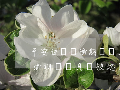 平安白領貸逾期幾個月會被起訴(平安白領貸逾期幾個月會被起訴)