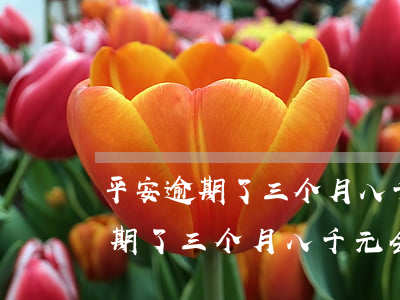 平安逾期了三个月八千元会起诉吗-平安逾期了三个月八千元会起诉吗知乎
