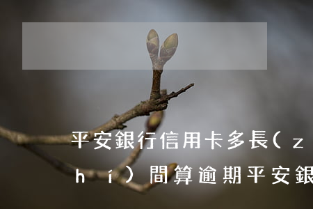 平安銀行信用卡多長(zhǎng)時(shí)間算逾期(平安銀行信用卡多長(zhǎng)時(shí)間算逾期?)