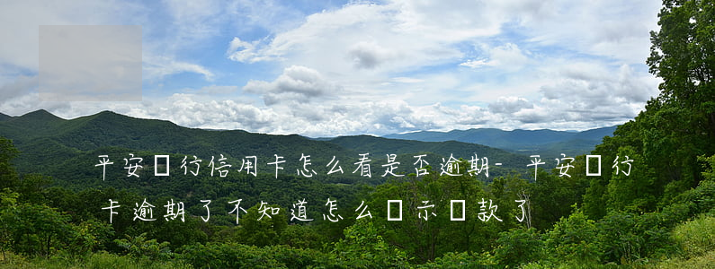 平安銀行信用卡怎么看是否逾期-平安銀行卡逾期了,不知道怎么顯示還款了