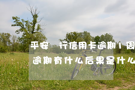 平安銀行信用卡逾期1周(平安信用卡3個月逾期有什么后果是什么)