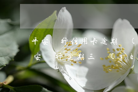 平安銀行信用卡逾期說(shuō)上門(平安銀行逾期三個(gè)月上門來(lái)找我怎么辦?)